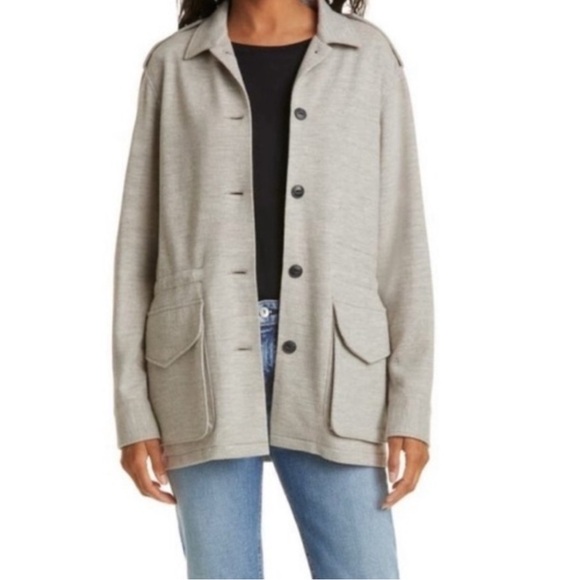 rag & bone Jackets & Blazers - 🌹Rag & Bone Jacket Ohara Wool Knit Field in Grey, Small